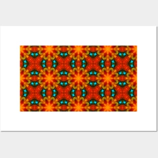 Moroccan arabic oriental tile pattern Posters and Art